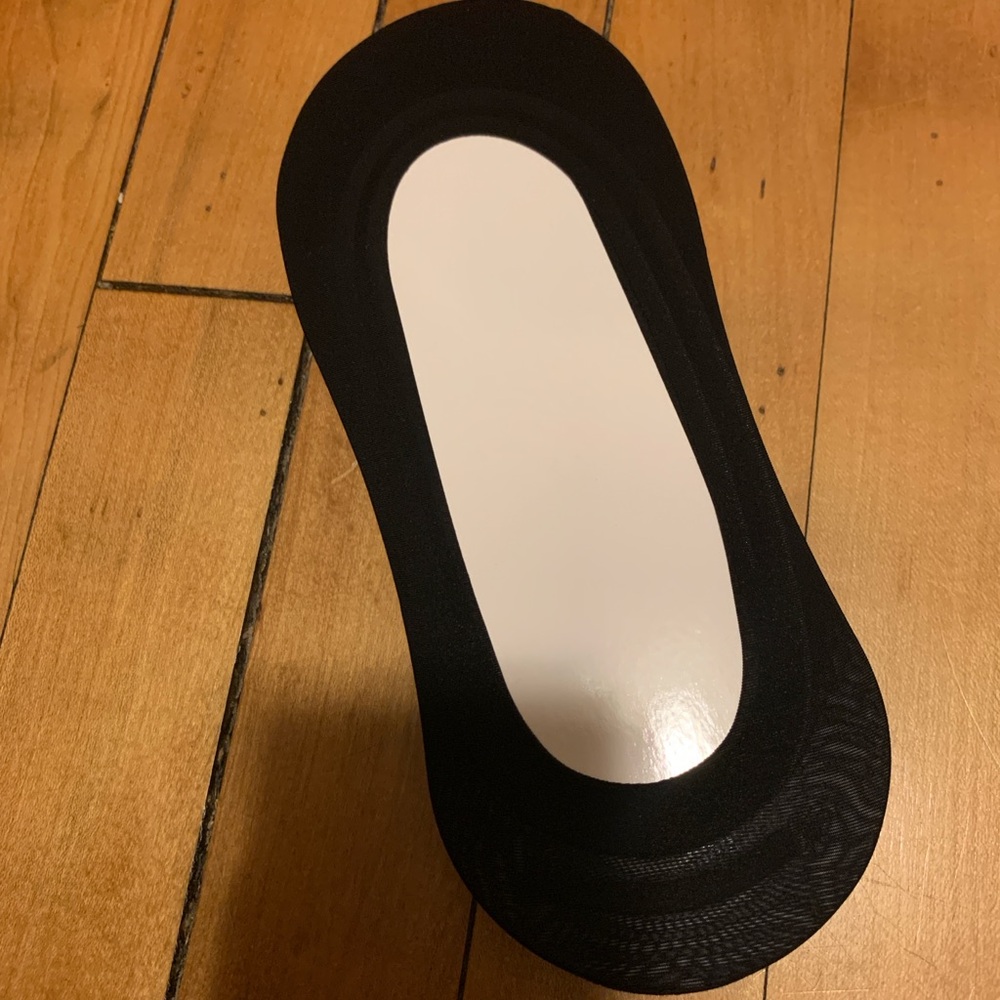 Black Nonslip No-Show Socks
